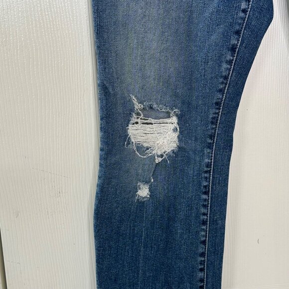 Mother Jeans The Insider Crop Step Chew Women's Size 28 Medium Wash Distressed - Picture 4 of 13